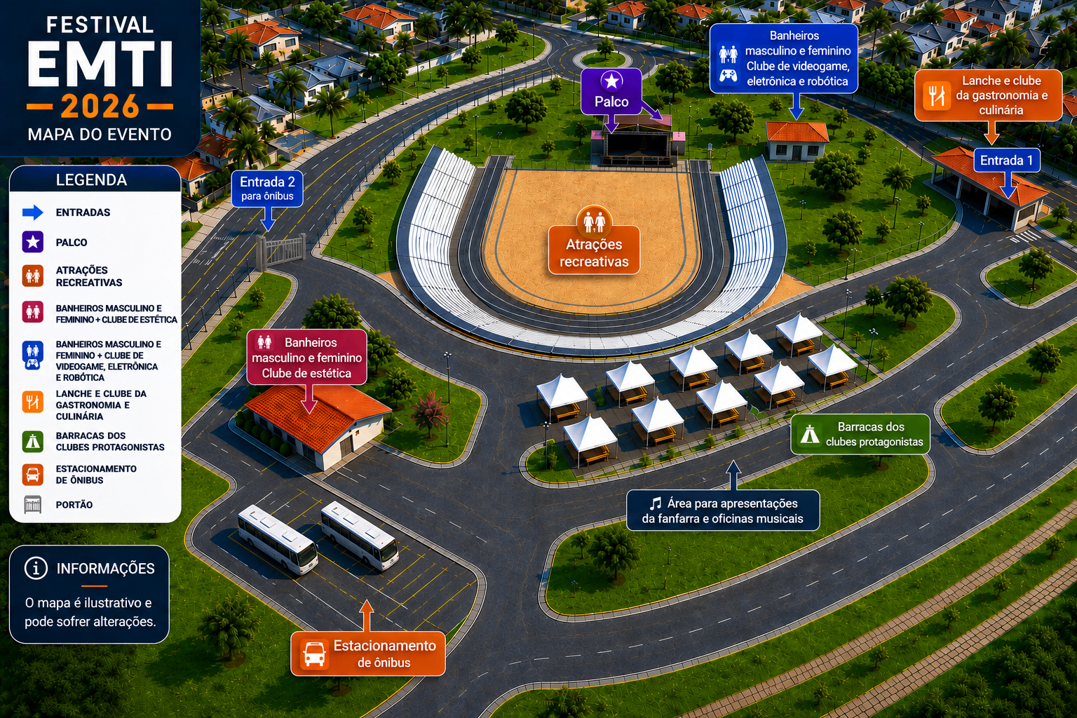 Mapa do Evento