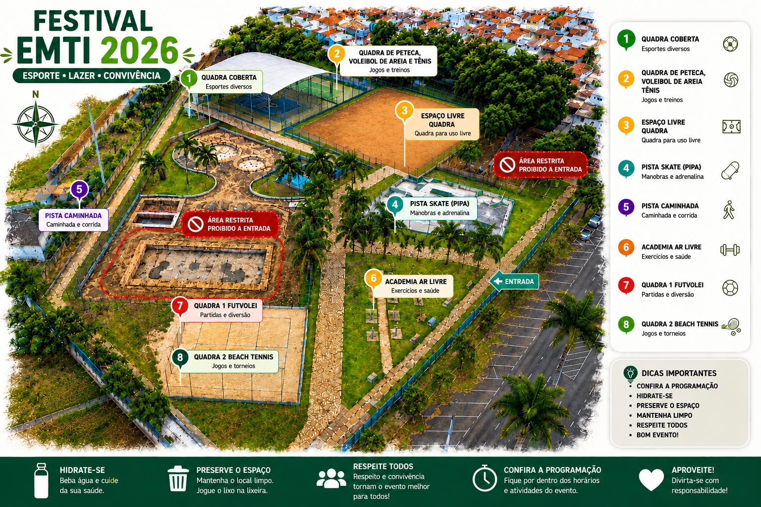 Mapa dos Esportes